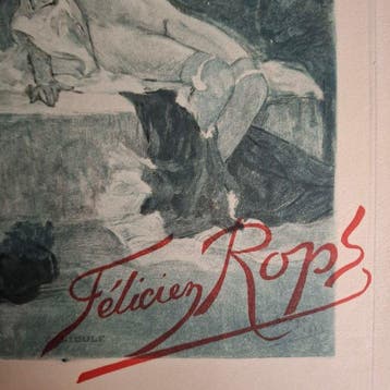 Camille Lemonnier; Félicien Rops - FÉLICIEN ROPS LHOMME ET, Antiquités & Art