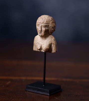 Oude Egypte, kalksteen sculptuurfragment in kalksteen - 5 cm