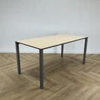 Eromes kantinetafel 160x80 cm,  ahorn - grijs, Gebruikt, Bureau
