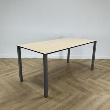 Eromes kantinetafel 160x80 cm,  ahorn - grijs, Gebruikt, Bureau