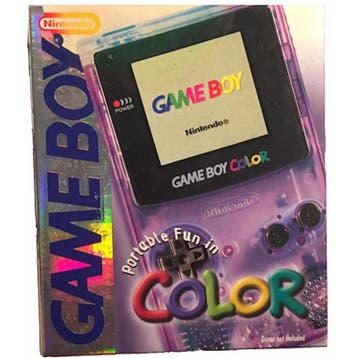 Nintendo Game Boy Color Transparant Purple in Doos (Nette..., Games en Spelcomputers, Ophalen of Verzenden, Zo goed als nieuw