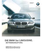 2012 BMW 5 SERIE SEDAN INSTRUCTIEBOEKJE DUITS