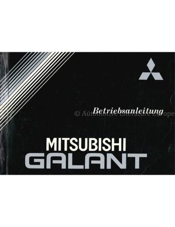1986 MITSUBISHI GALANT INSTRUCTIEBOEKJE DUITS