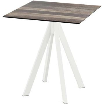 Inklapbare Tafel | INFINITY | HPL/RVS | Houtlook Blad | Wit, Verzenden