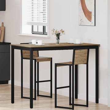 vidaXL Staande Bartafel Bewerkt hout Rechthoekig, Verzenden