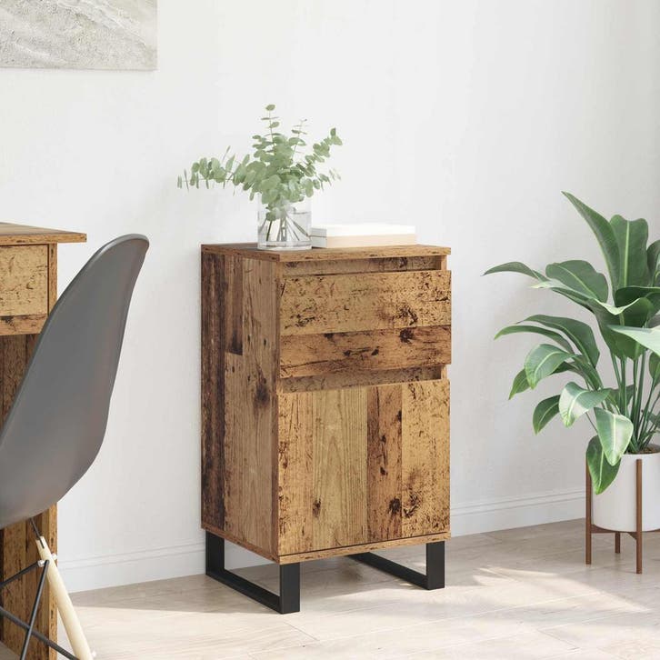 vidaXL Dressoir Oud hout Bewerkt hout, Maison & Meubles, Armoires | Dressoirs, Envoi