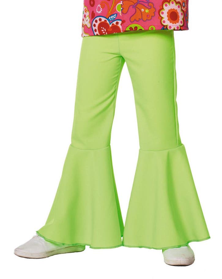 Hippie 60S Broek Groen Kind, Kinderen en Baby's, Carnavalskleding en Verkleedspullen, Nieuw, Verzenden
