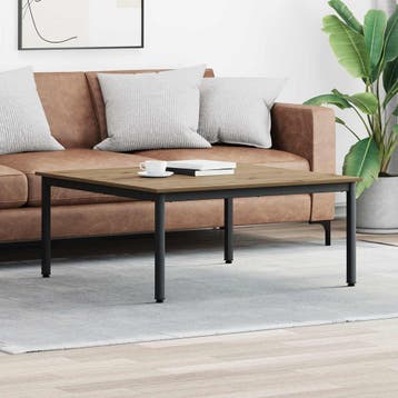 vidaXL Salontafel Ambachtelijk Eiken 100 x 100 x 45 cm, Verzenden
