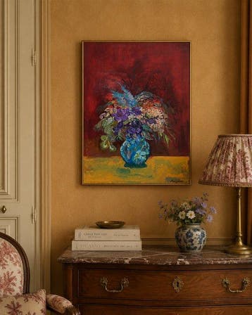 Marylène Madou - Lively Bouquet with Ceramic Vase