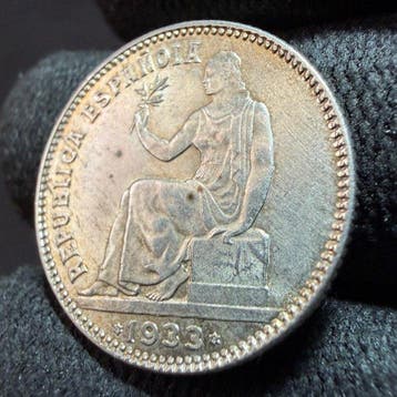 Espagne. II República. 1 Peseta 1933 *34 (Sans prix de