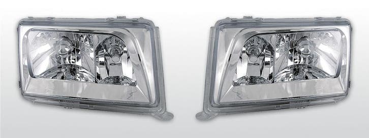Koplampen | Mercedes 200-Serie W124 1985-1993 | chroom, Auto-onderdelen, Verlichting, Nieuw, Mercedes-Benz, Verzenden