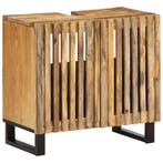 vidaXL Wastafelkast 62x34x58 cm massief ruw mangohout, Huis en Inrichting, Verzenden, Nieuw