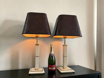 Robert De Schuytener - Lampe de table (2) - Longchamp -