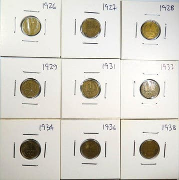 Rusland, Sovjet-Unie (USSR) Set of 95 coins: 1 & 2 Kopecks