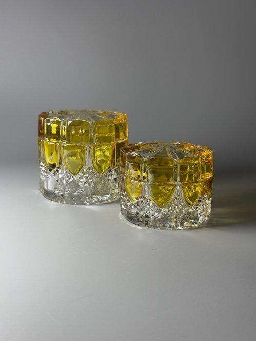 Art Nouveau Toiletset (2) - Val Saint Lambert - Kristal -, Antiek en Kunst, Kunst | Designobjecten