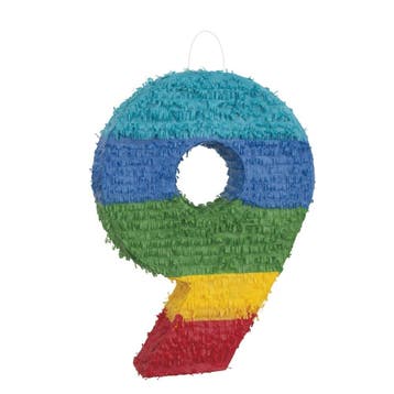 Pinata 9 Jaar 55cm, Verzenden