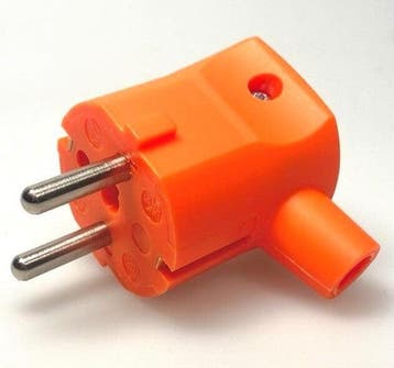 Martin Kaiser MK Stekker Met Aardingscontact Oranje - 577/or, Verzenden