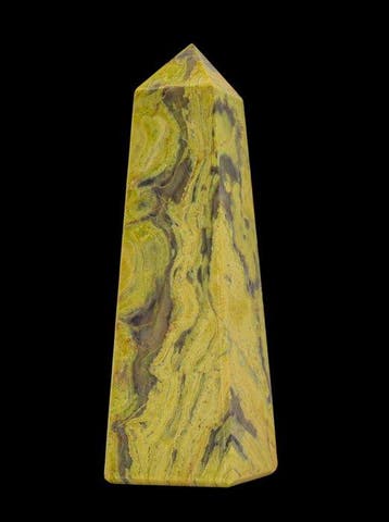 Grote 1,07 kg Russische Serpentijn Obelisk – 18,5 cm