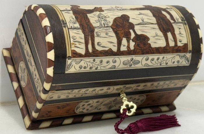 Boîte - Citronnier - H : 8,5 cm, Antiquités & Art, Antiquités | Autres Antiquités
