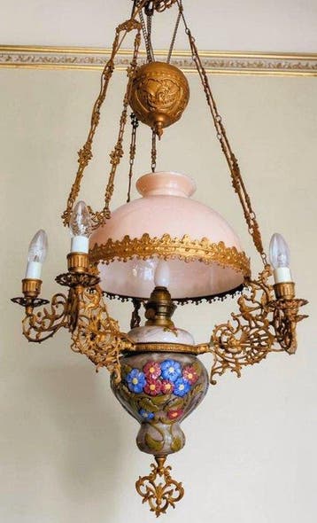 Lustre - Suspension française spectaculaire - Verre, Cuivre,