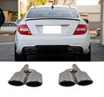 C63 AMG Look Uitlaat Sierstuk set voor Mercedes Benz C-Klass, Ophalen of Verzenden