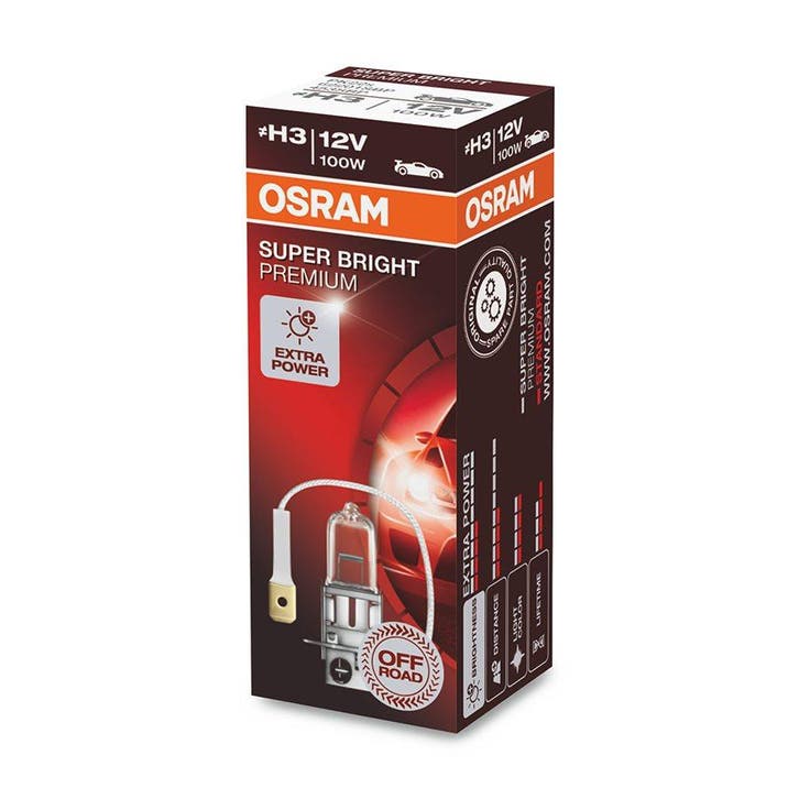 Osram H3 Halogeenlamp 12V 100W Super Bright Premium PK22s, Auto-onderdelen, Verlichting, Nieuw, Ophalen of Verzenden