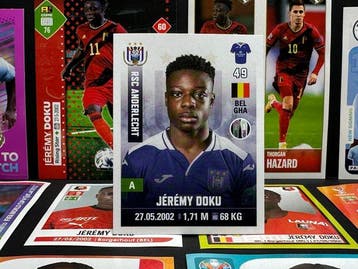 Panini - Jérémy Doku Rookie #17 Pro League 2019-20 + 10, Verzamelen, Stickers, Nieuw