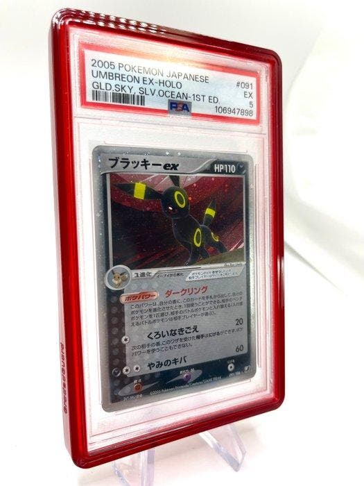 Pokémon Graded card - Umbreon 091 Holo, First edition,, Hobby & Loisirs créatifs, Jeux de cartes à collectionner | Pokémon