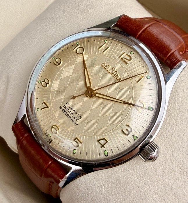 Delbana - 17 jewels Jumbo - Sans prix de réserve - Homme -, Handtassen en Accessoires, Horloges | Heren