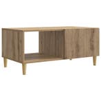 vidaXL Salontafel Artisanaal eiken 90 x 50 x 40 cm Bewerkt, Huis en Inrichting, Verzenden, Nieuw