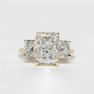 Zonder minimumprijs - Ring - 18 karaat Geel goud - 5.03ct., Nieuw
