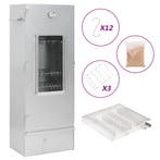 vidaXL BBQ-rookoven met koude rookgenerator gegalvaniseerd, Verzenden