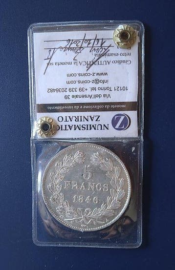 France. Louis Philippe I. 5 Francs 1846-A, Paris (Sans prix