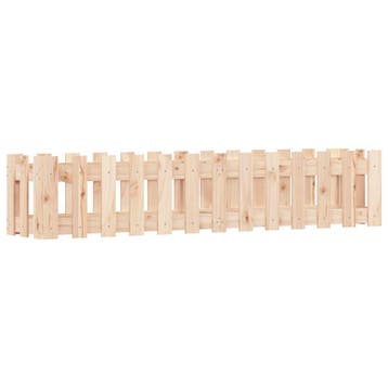 vidaXL Plantenbak verhoogd met hekontwerp 150x30x30 cm, Verzenden