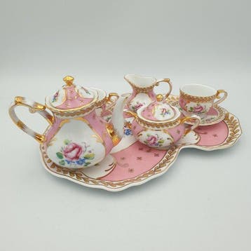 Regal Porcelain - Koffieservies (8) - Beenderporselein, Antiek en Kunst