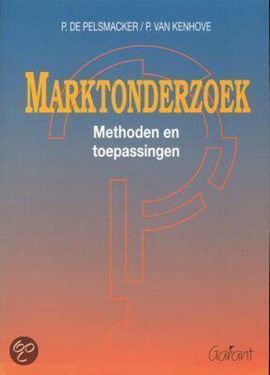 MARKTONDERZOEK 9789053503188 Patrick de Pelsmacker, Boeken, Economie, Management en Marketing, Gelezen, Verzenden