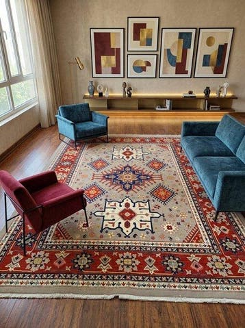 Ziegler Kazak, Handgemaakt - Nieuw - Vloerkleed - 294 cm -, Nieuw