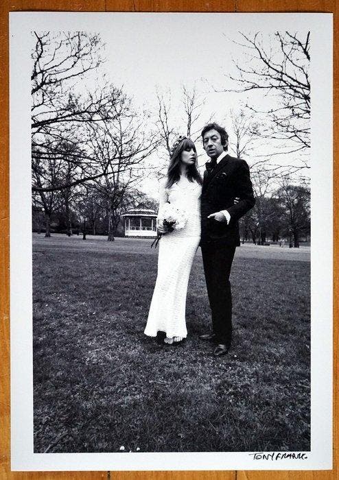 Tony Frank (1941–) - Jane Birkin et Serge Gainsbourg Londres, Antiek en Kunst, Kunst | Designobjecten