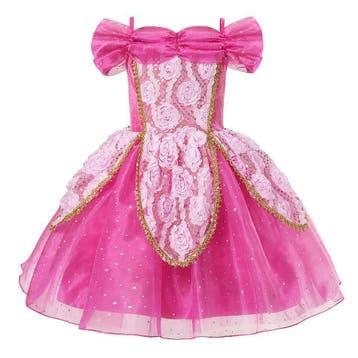 Prinsessenjurk - Doornroosje jurk - kort - Kleedje, Verzenden, Nieuw