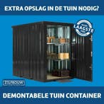 Op voorraad tuinschuur 1,5x 2,2 m voor zeer LAGE PRIJS!, Ophalen, Nieuw, Metaal, Tuinhuis
