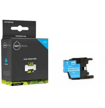 Brother LC-1240CY inktcartridge cyaan (inktmedia huismerk), Computers en Software, Printers, Verzenden, Nieuw