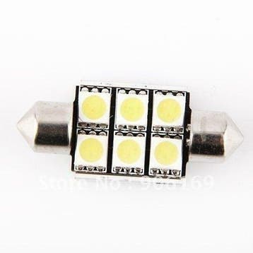 41mm 6 LED C5W SMD auto interieur dome lamp, Verzenden