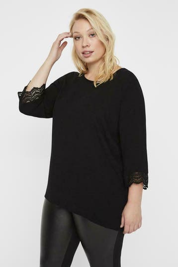 Shirt Junarose JANILLA mouw kant maat 52, Kleding | Dames, T-shirts, Verzenden, Nieuw