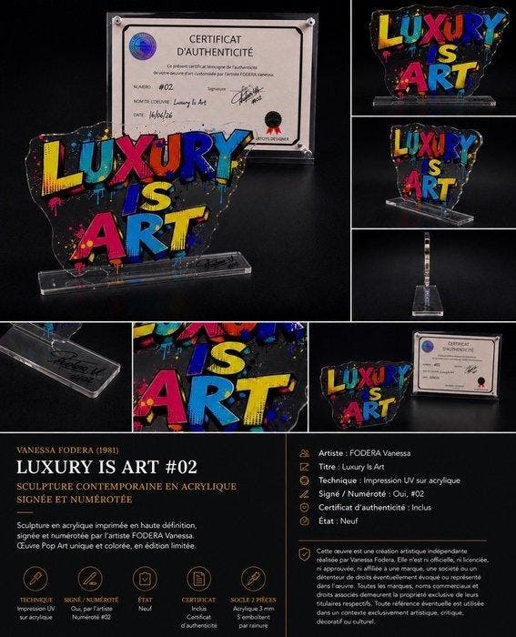 Vanessa Fodera (1981) - Luxury i$ Art - Artoys Designer, Antiek en Kunst, Kunst | Designobjecten