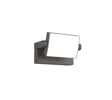 Trio KANSAS wandlamp | LED | antraciet | 20 x 10 cm | IP54 |, Verzenden, Nieuw