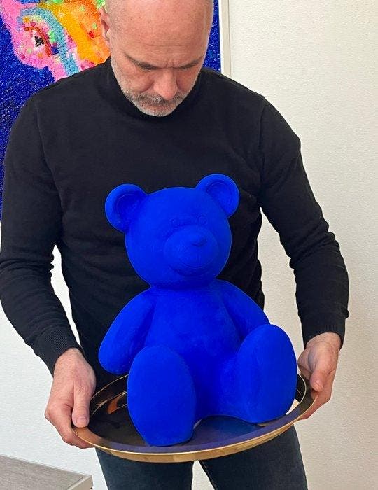 D - Uli - Blue bear, Antiek en Kunst, Kunst | Designobjecten