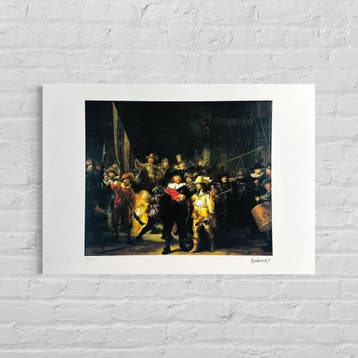 Rembrandt van Rijn De Nachtwacht Lithografie Arches 300gsm