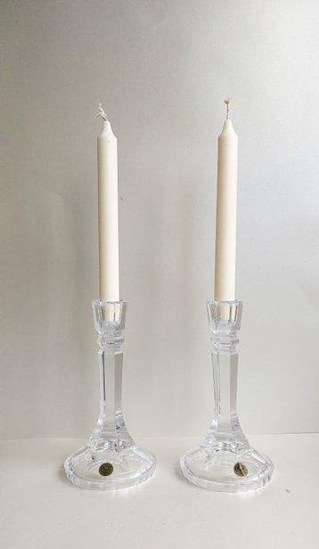 RCR Cristalleria - Kandelaar (2) - Kristal - Loodkristallen, Antiek en Kunst