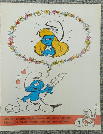 Les Schtroumpfs - Cahiers à colorier - 6 Albums - EO - 1983