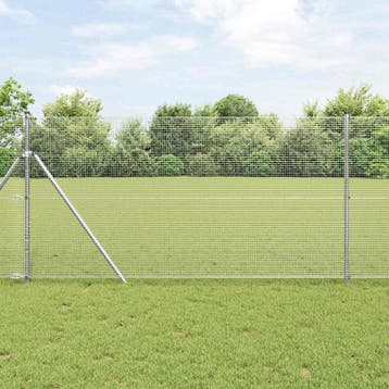 vidaXL Gelast gaashek 5000 x 120 cm Zilver, Verzenden, Nieuw